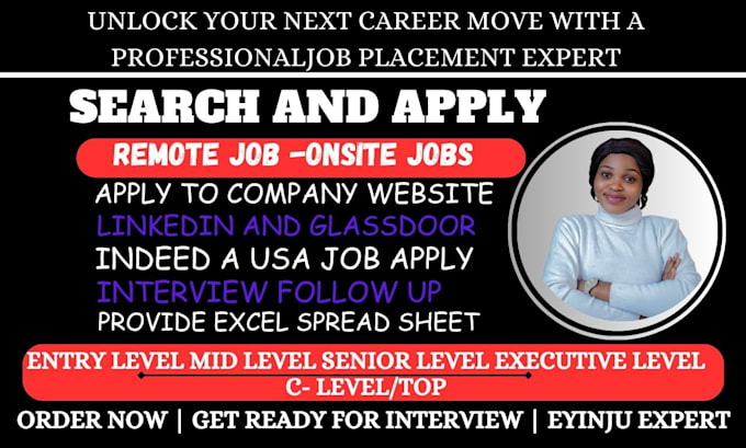 Gig Preview - Search and apply for remote job applications or find online jobs on your behalf