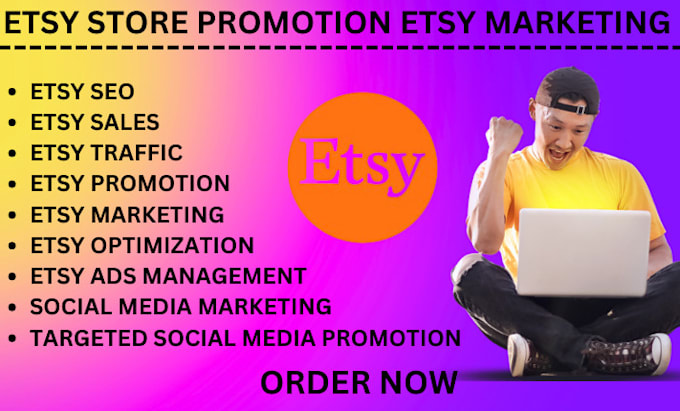 Gig Preview - Do etsy shop promotion, etsy seo, etsy shop traffic, to boost sales