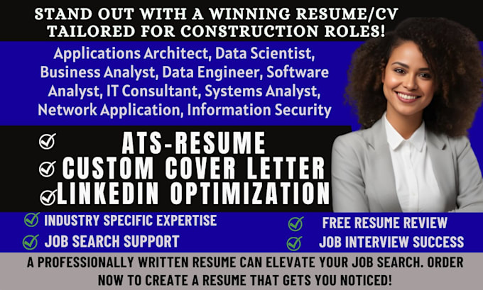 Gig Preview - Write ats resume for data science information security business analyst tech CV