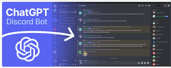 Gig Preview - Fix your facebook,  discord, telegram bot and bot website,with advance chat gpt