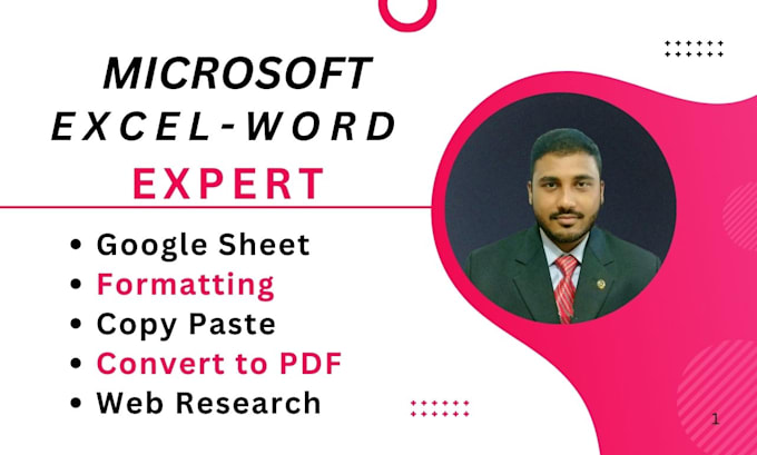 Gig Preview - Do microsoft excel, word, and web research for you