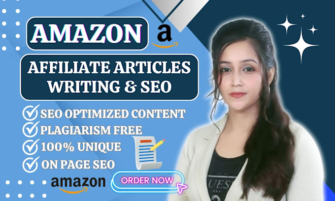 Gig Preview - Write SEO friendly amazon affiliate articles and blog posts