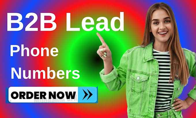 Gig Preview - Provide b2b lead generation cell phone direct phone mobile phone number for you