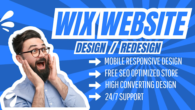 Gig Preview - Do wix website design, wix website redesign, wix business ecommerce online store