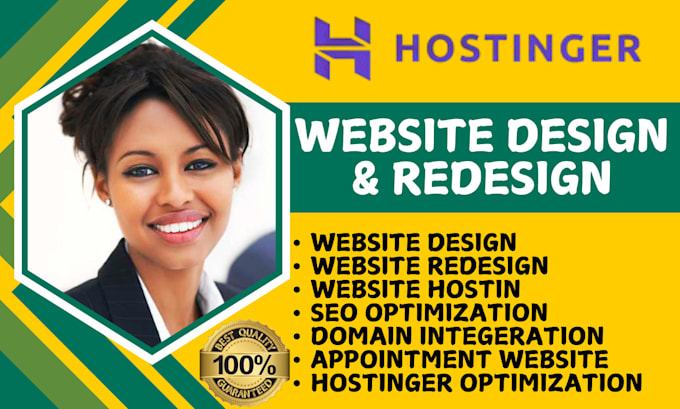 Gig Preview - Hostinger website design, hostinger website redesign, hostinger design wordpress