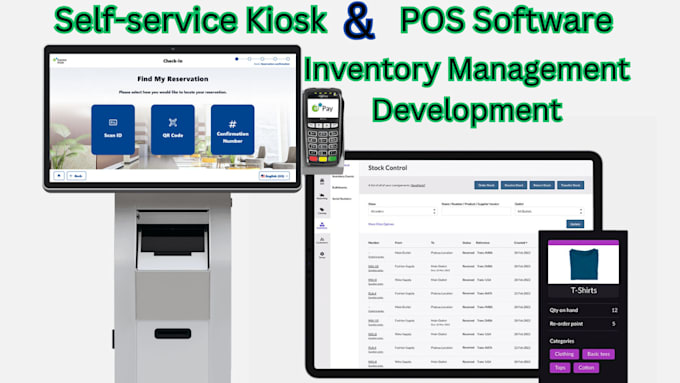 Gig Preview - Develop a self checkout kiosk pos software, stock inventory management