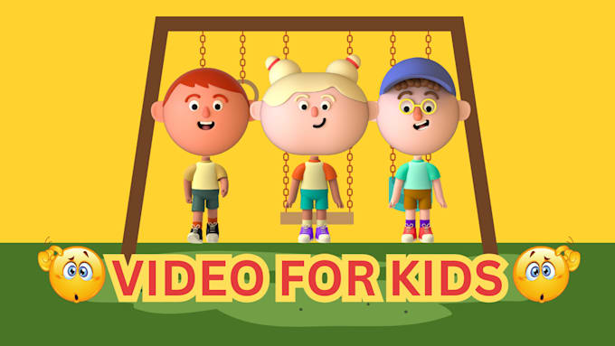 Gig Preview - Create perfect animated nursery rhymes kids learning video