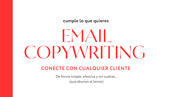 Gig Preview - Escribir textos persuasivos de correo que unan al cliente