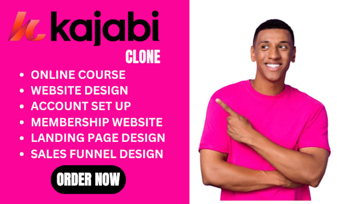 Gig Preview - Clone kajabi website podcast website clone funnelish clone kajabi