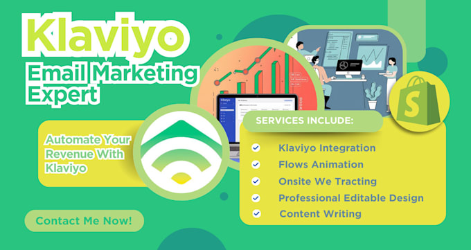 Gig Preview - Setup klaviyo email marketing flows, shopify integration, gohighlevel automation