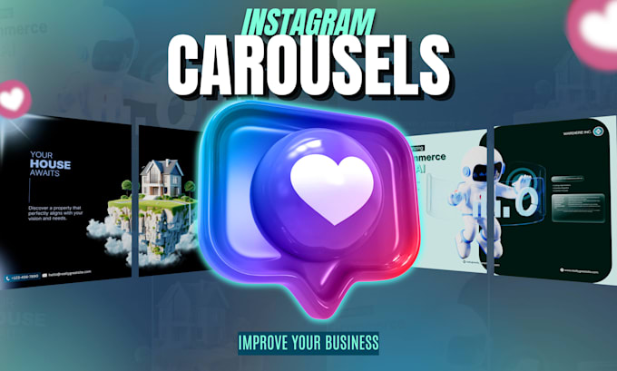 Gig Preview - Design attractive carousel and feed post for your instagram