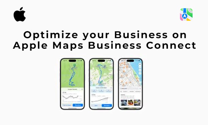 Gig Preview - Optimize your apple maps listing business connect for more visibility