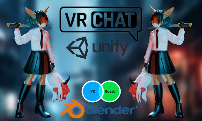 Bestseller - custom furry or anime vrchat avi, vrc avatar, vr character model, vtuber or nsfw