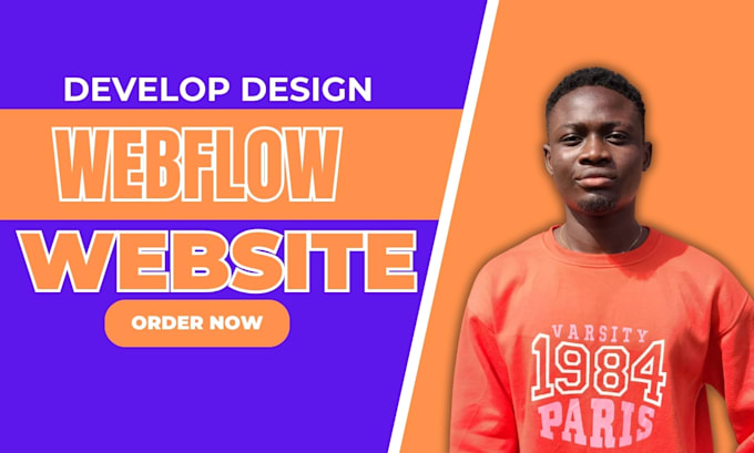 Gig Preview - Design responsive webflow website and webflow redesign and webflow expert