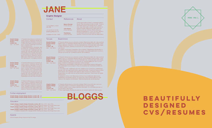 Gig Preview - Design a beautiful CV for your next job