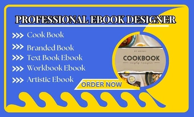 Gig Preview - Design artistic ebook, cook book, text book ebook,workbook ebook, branded