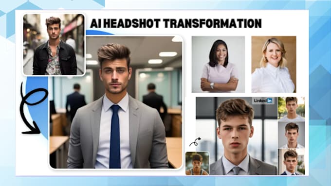 Gig Preview - Create professional ai headshot for linkedin, facebook, instagram or CV