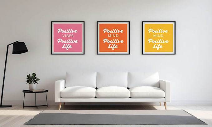 Gig Preview - Design a minimalist typography poster, wall art design