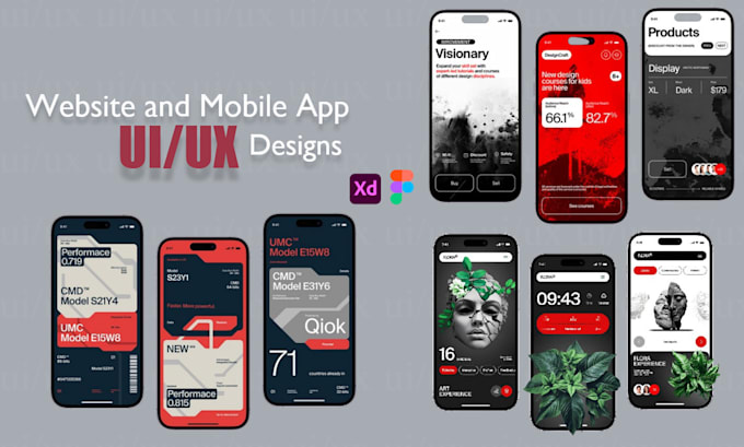 Gig Preview - Do mobile app UI design for android and ios