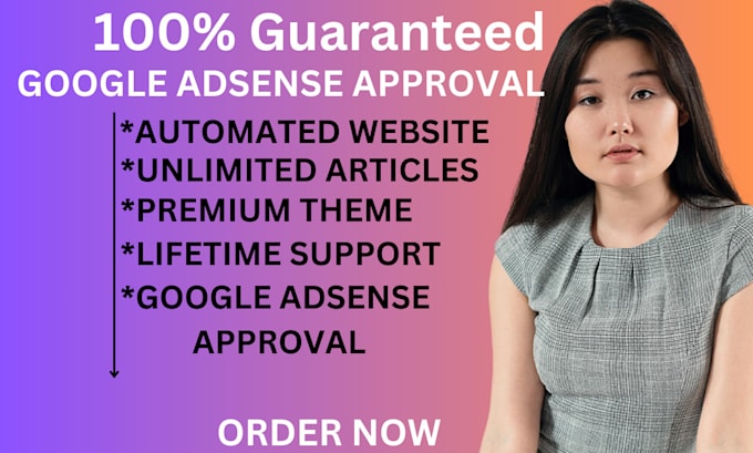 Gig Preview - Create google adsense approved websites on niches