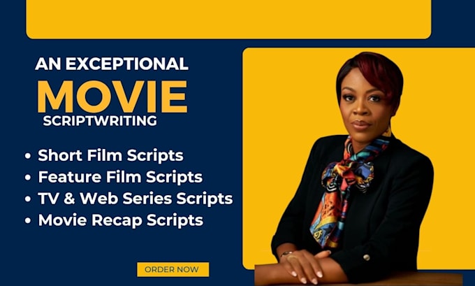 Gig Preview - Do movie script, screenwriting, screenplay, movie script writing, film script