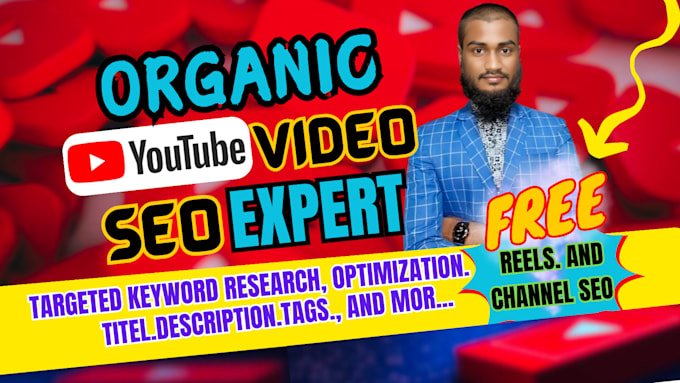 Gig Preview - Be an organic youtube video SEO manager