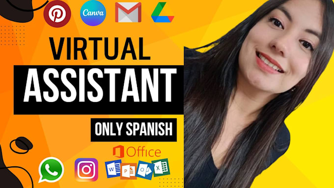 Gig Preview - Be your virtual assistant in spanish