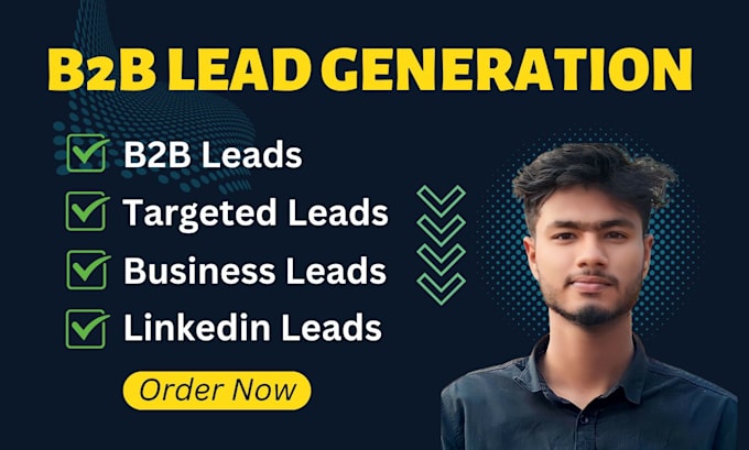 Gig Preview - Do targeted b2b lead generation linkedin lead business leads for any industries