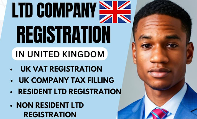 Gig Preview - Do UK ltd business registration setup uk vat registration uk and non resident