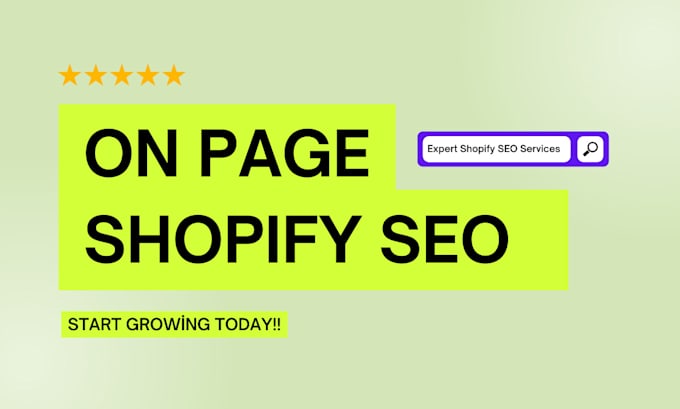 Gig Preview - Our agency will do on page shopify SEO for your website