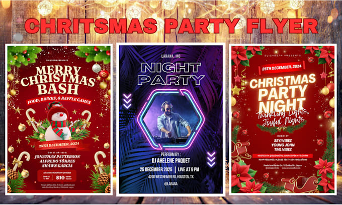 Gig Preview - Design event flyer, party flyer, christmas flyer, club flyer and music flyer