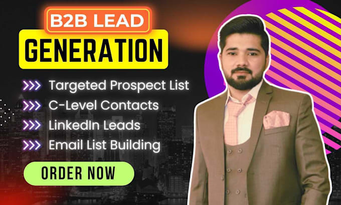 Bestseller - do b2b linkedin lead generation, and email lead list building