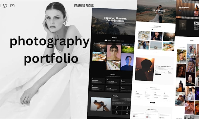 Gig Preview - Create your personal portfolio or photography website