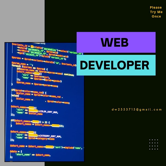 Gig Preview - Do all kinds of tasks related to web development