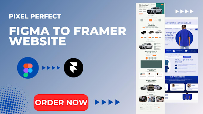 Gig Preview - Framer website redesign fix framer design template responsive framer animation