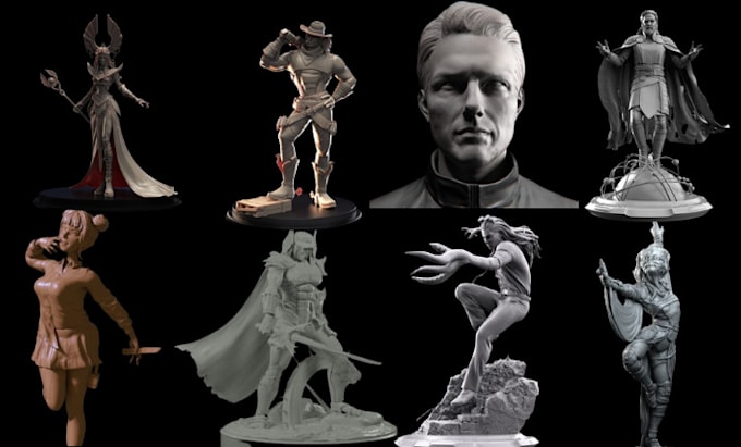 Gig Preview - Do 3d sculpting of character modelling 3d sculpture 3d models for 3d printing