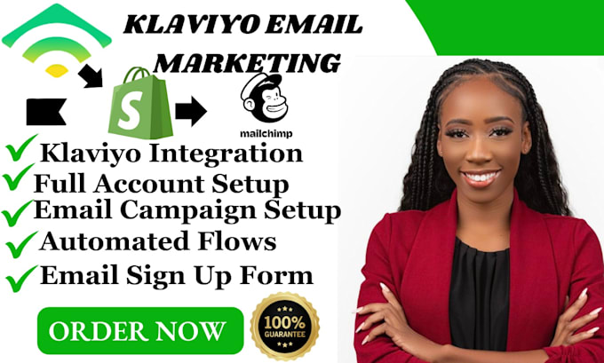 Gig Preview - Audit nd setup klaviyo email marketing automation design email for shopify sales