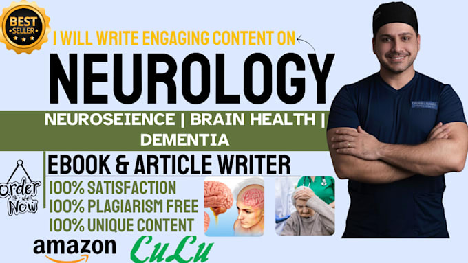 Gig Preview - Write neurology ebook, neuroscience brain health, dementia ebook writer medicare