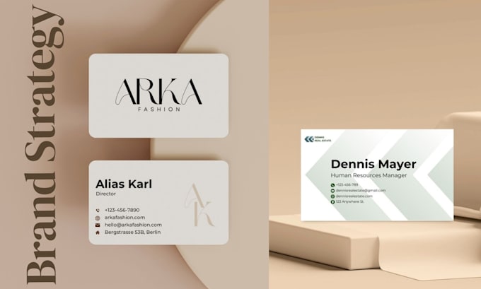 Gig Preview - Do design modern logo with business cards