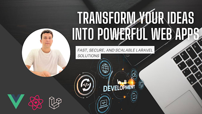 Gig Preview - Craft scalable laravel web apps your vision, my expertise