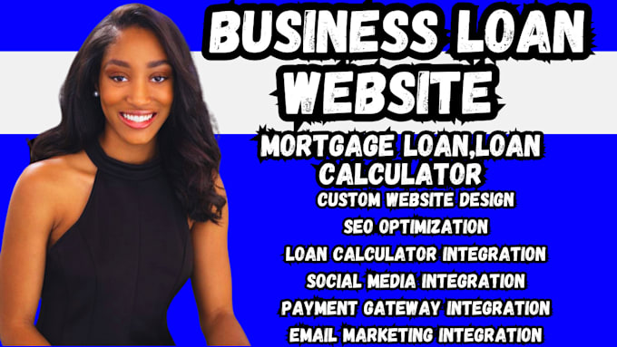 Gig Preview - Commercial business loan website mortgage loan website loan calculator mca leads