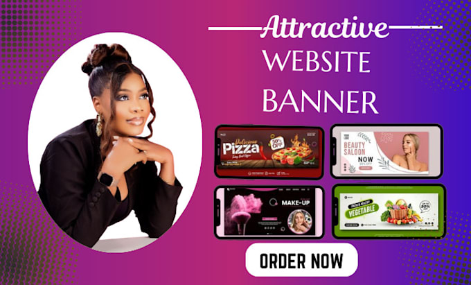 Gig Preview - Design website banner website slider shopify banner website banner web banner