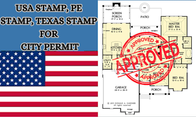 Gig Preview - Provide architectural design with california pe stamp approval, city permit