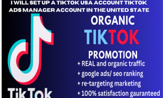 Gig Preview - Create USA tiktok account, USA tiktok, tiktok US account