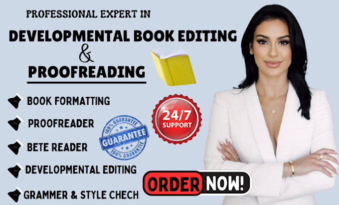 Bestseller - do developmental book editing for fiction, self helpbook, proofread memior book