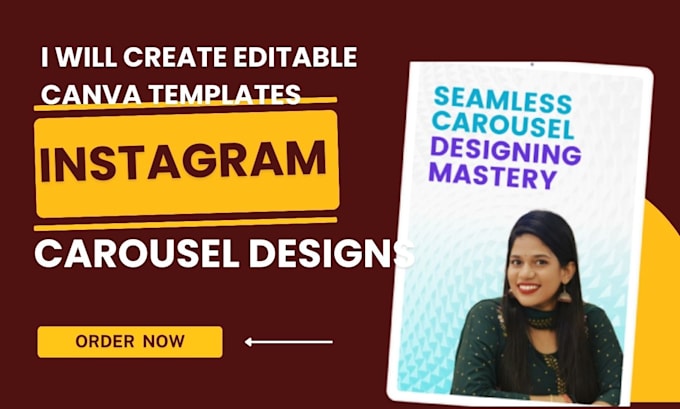 Gig Preview - Create editable canva templates and instagram carousel designs