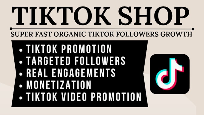 Gig Preview - Do super fast organic tiktok followers growth