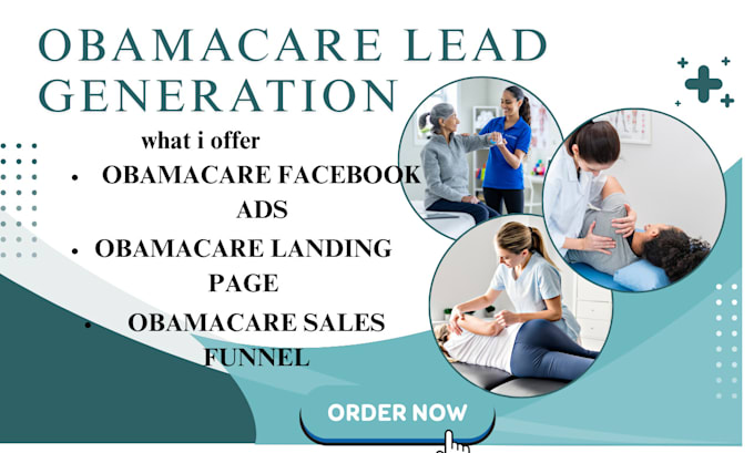 Gig Preview - Generating obamacare facebook ads obamacare lead aca leads with landing page