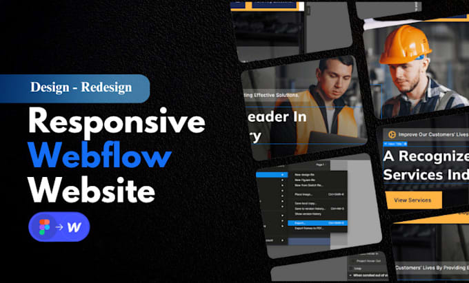 Gig Preview - Design, develop webflow website, convert figma to webflow, webflow expert