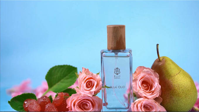 Gig Preview - Render realistic 3d perfume bottle design, cgi fragrance, 3d perfume animation